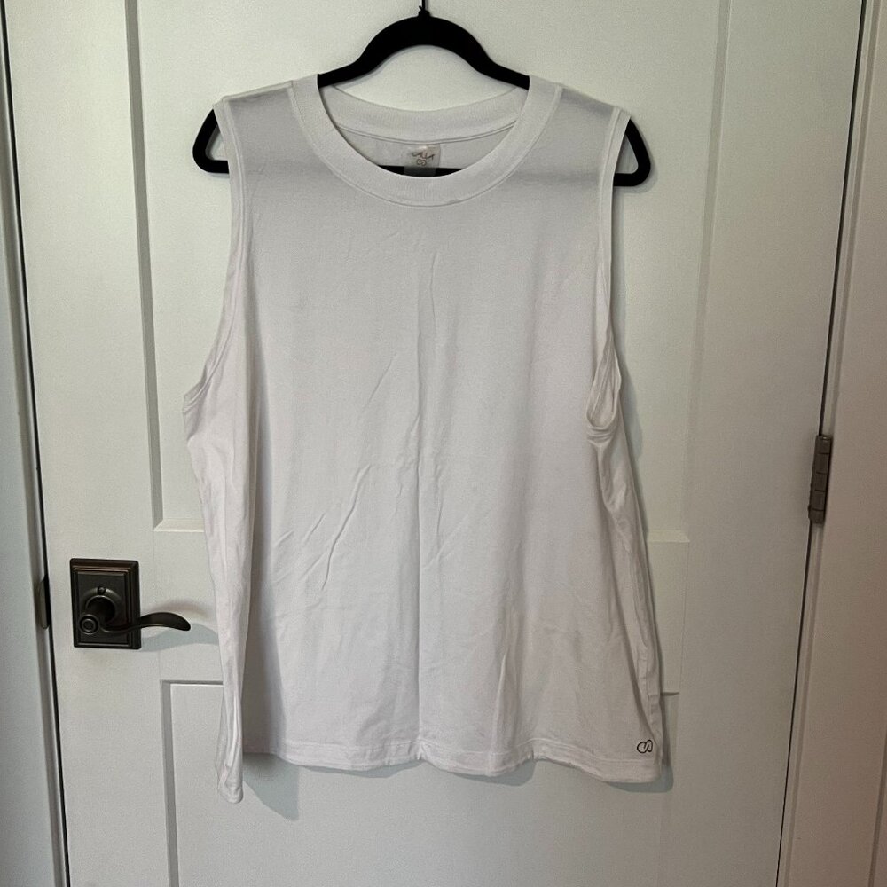 EUC Calia White Everyday Muscle Tank XL